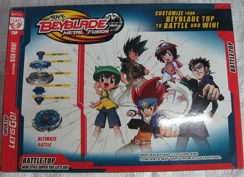 Fusión Beyblade 4 de Metall fijó er + el lanzador 2 + Griff