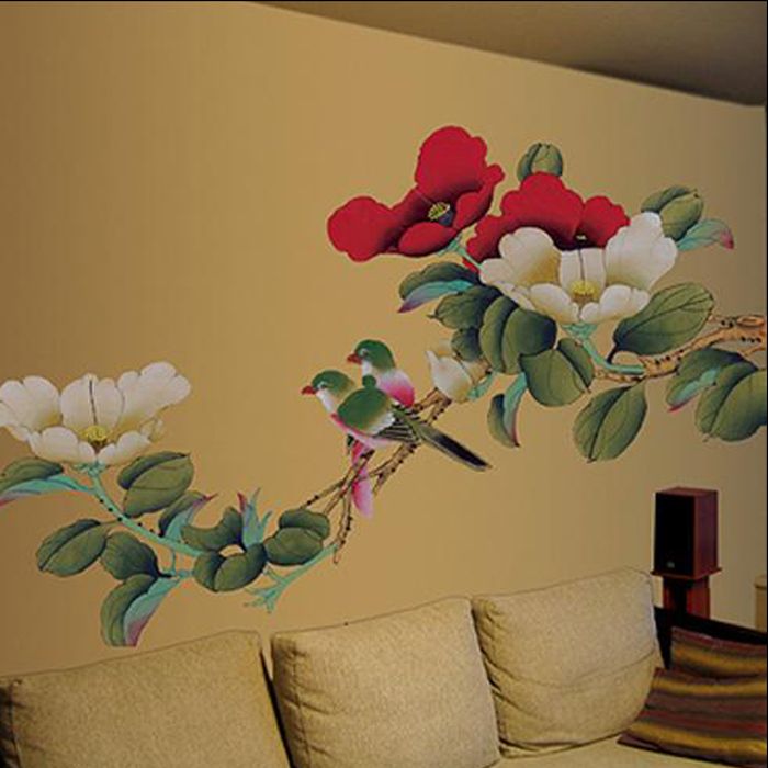 Large size ORIENTAL PAINTING Mural Art Wall Sticker  