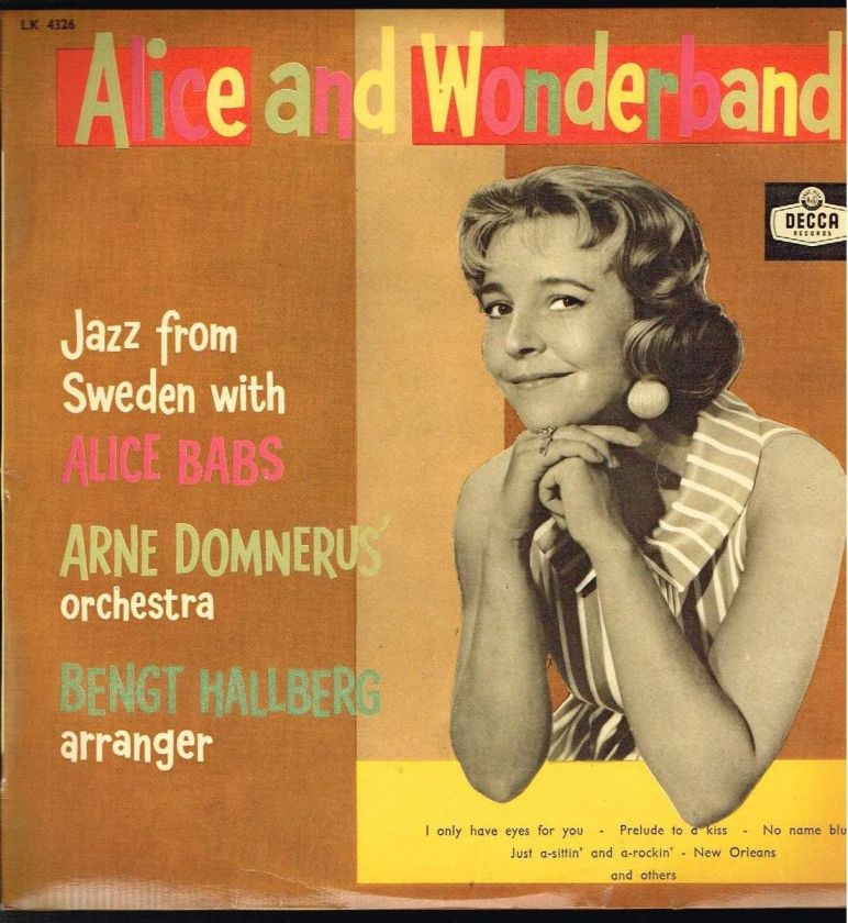 ALICE BABS   Alice and Wonderband / Original Swedish Vinyl  