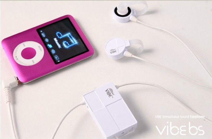 Vibe Vibration Earphone/Sports Earphon NVE 300 (White)  