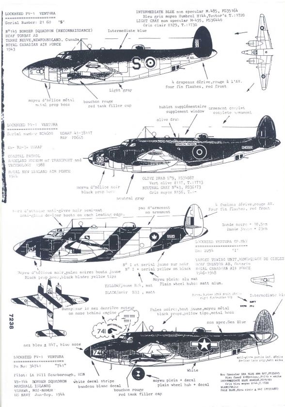 Colorado Decals 1/72 LOCKHEED PV 1 VENTURA  