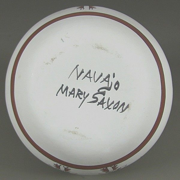 Mary Saxon Navajo Native American Pottery Jug  