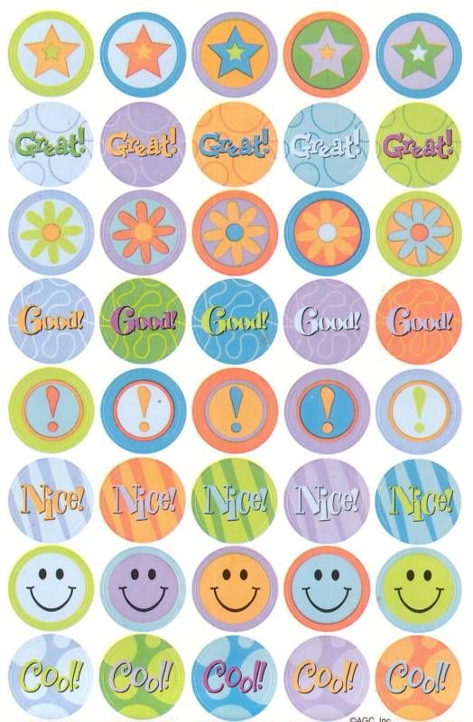 American Greetings Good Job Smiley Face Reward Stickers  