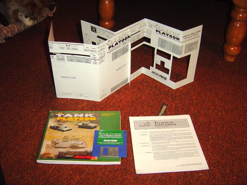 Tank Platoon   Commodore Amiga   Micro Prose 3.5 Disk  