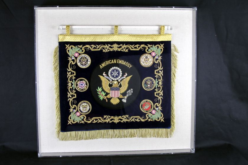 US Secret Service American Embassy Diplomatic Flag  