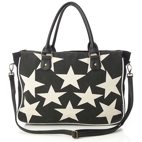 BN Converse US Flag Black Shoulder Tote Bag  