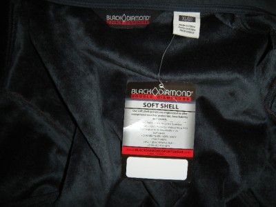 NWT BLACK DIAMOND Double Diamond Mens LARGE Soft Shell Jacket RED 