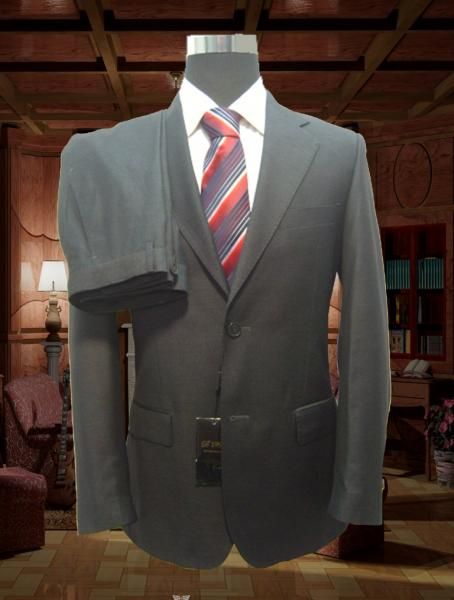 Mens Suit A. Basile Napoli 2 buttons anthracite 58 EU  