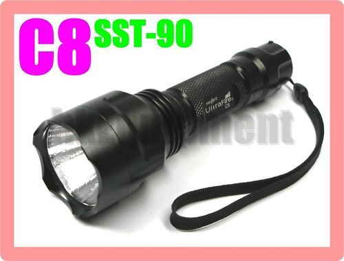 Ultrafire C8 SST 90 SST90 Luminus 5M 18650 Flashlight  