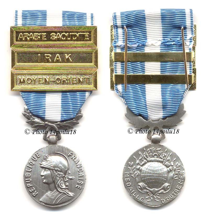 FRENCH FOREIGN LEGION   OVERSEAS MEDAL FOR THE FIRST GULF WAR  