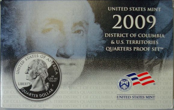 2009 U.S. MINT D.C. AND TERRITORY QUARTERS PROOF SET  