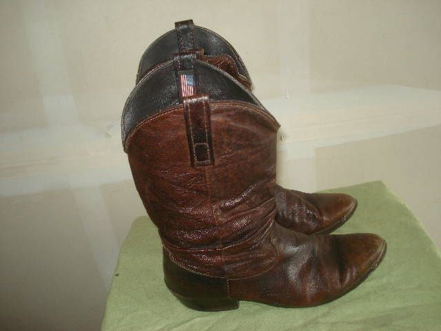 DINGO LADIES VINTAGE COWBOY WESTERN ROPER BOOT SIZE 8 EW  