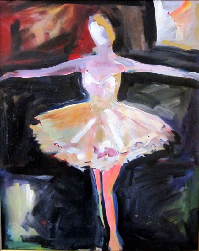 Fine Art Contemporary Modern Figure Painting Abstract Surrealism Dance 