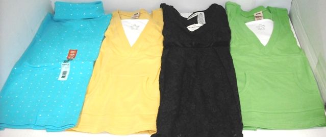 Lot of 4 Pcs, Girls Tops, Size Medium (7/8)   New  