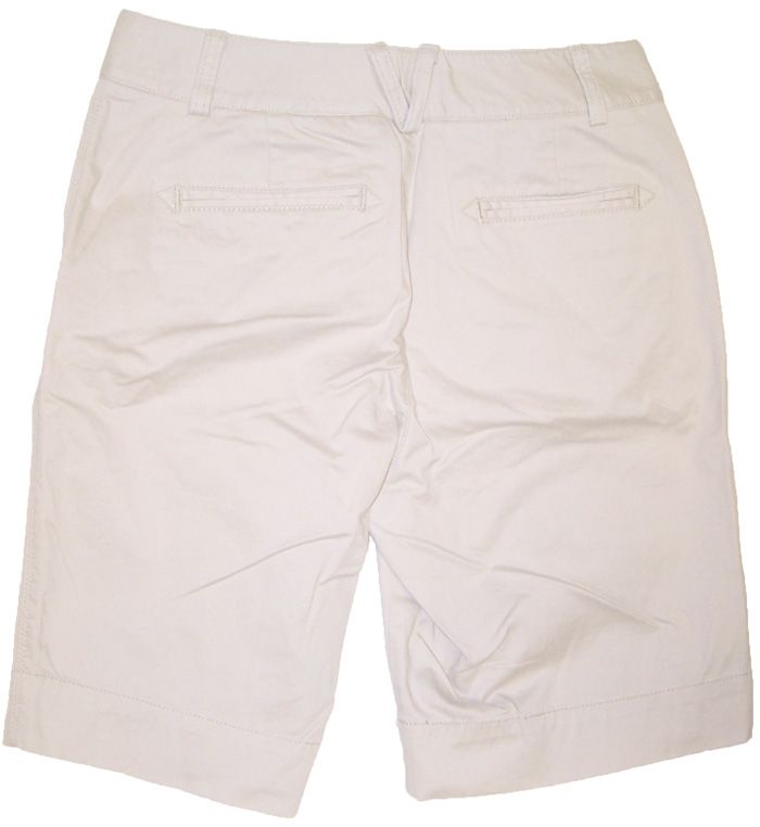 Dockers Womens Stretch Twill Truly Slimming Bermuda Shorts Khaki NWT 