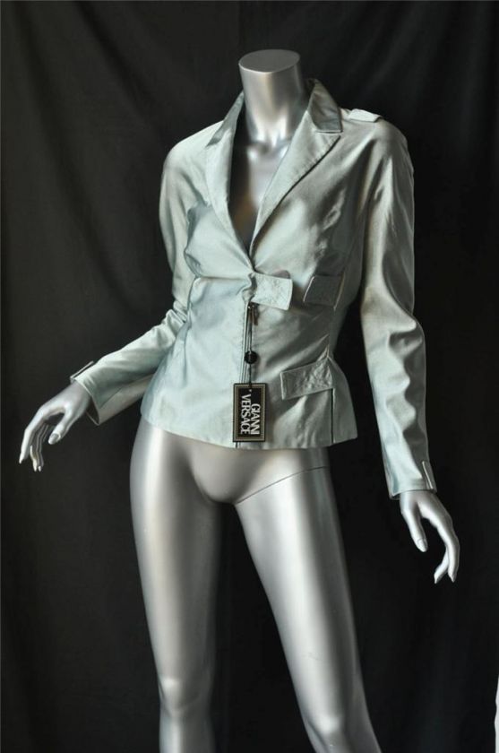 ATELIER VERSACE Couture SILK Jacket+Skirt Suit Coat 42  