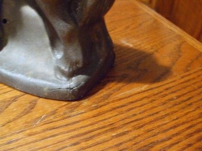 Vintage USALite Pony Mustang Horse Spelter Statue Topper NICE  