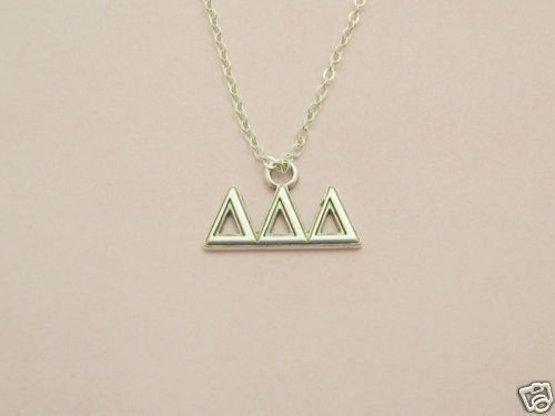 Delta Delta Delta Necklace Tri Delta Jewelry  