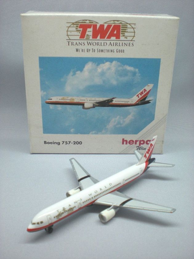 Herpa Wings 503761 TWA Trans World Airlines Boeing 757 200 1/500 