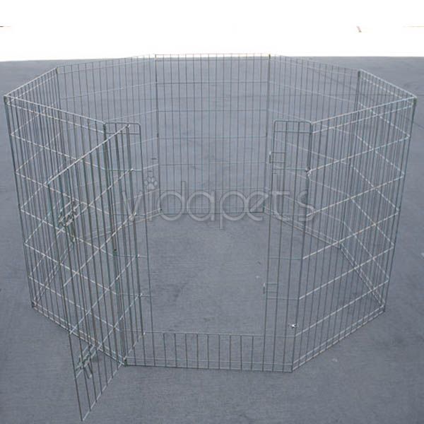 30 Gold zinc Exercise 8 Pen Fence Dog Crate Cat Kennel  