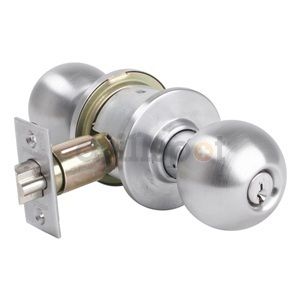 SCHLAGE #A80PD ORBIT STOREROOM LOCK, BRASS, 2 3/8 B.S.  