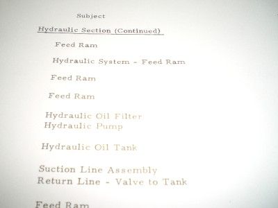 STERLING BORING MACHINE MODEL B7 PARTS MANUAL  