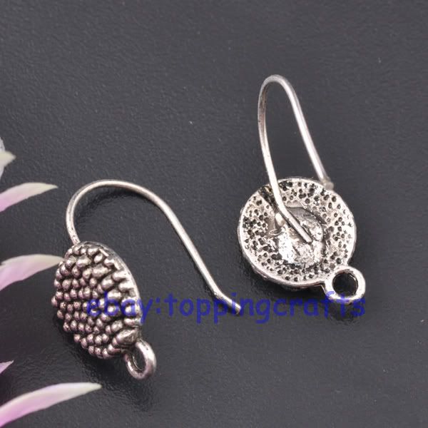 FREE SHIP 100pcs Tibetan Silver Earring Hooks TE4046  