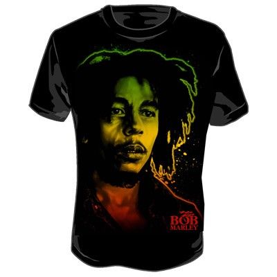 New BOB MARLEY Rasta Face LICENSED Shirt Sz S   3XL  