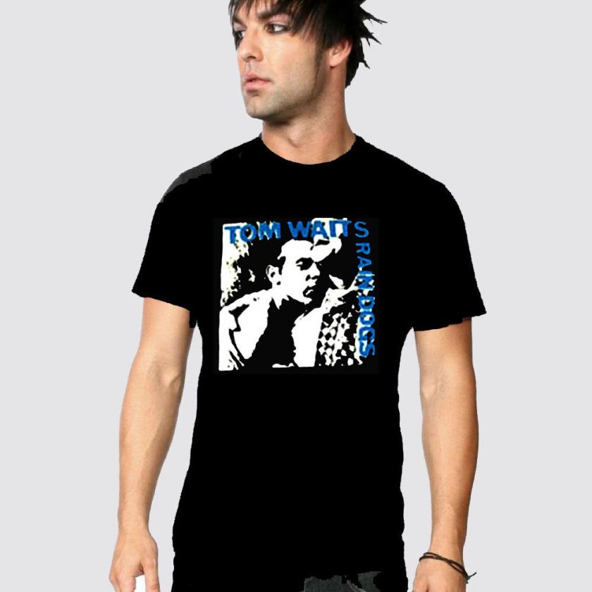 TOM WAITS RAIN DOGS T SHIRT NEW BLACK  