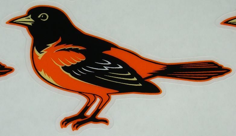 NEW BALTIMORE ORIOLES FULL SIZE HELMET 3M STICKER DECAL  