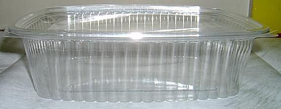 LOT 125 48 OZ CLEAR DELI CONTAINERS BASE LID TO GO NEW  