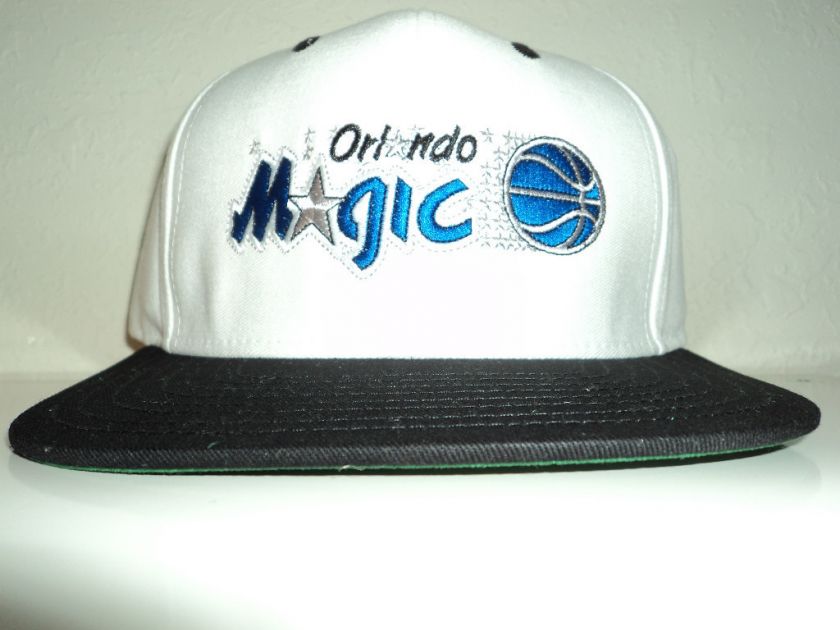 VINTAGE ORLANDO MAGIC SNAPBACK WHT/BLK PENNY SHAQ tisa HAT CAP  