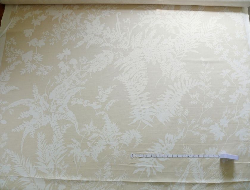 SCHUMACHER FOUGERE LINEN NATURAL FERN MEADOW 7Y $160/Y  