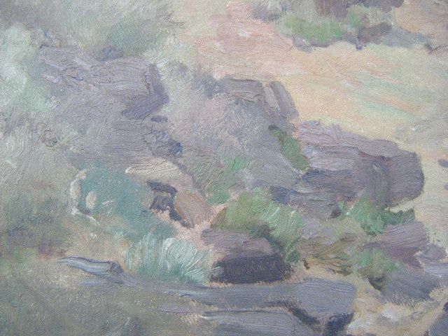 Large Size 1920 Charles A Fries California Impressionim Landscape OIL 