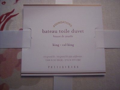 Pottery Barn~BATEAU PARISIAN TOILE DUVET~KING~CAL.KING & TWO STANDARD 