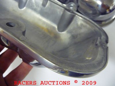 BBC 427 454 NO HOLE SHORT POLISHED VALVE COVERS CHEVY  