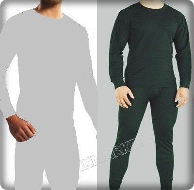 Mens TOP & BOTTOM THERMAL LONG JOHN SETS   CHOOSE UR COLOR (M L XL 2XL 