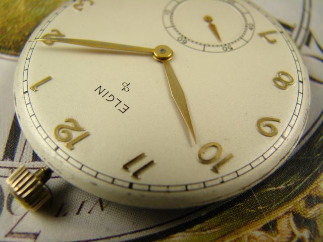 BEAUTIFUL GOLD FL ELGIN POCKET WATCH VINTAGE 1892 RUNS A+ FANCY BOW 