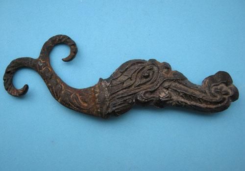 Malaya,Large Sea Serpent(Naga laut) Tin Money/Token 18th Century Ext 