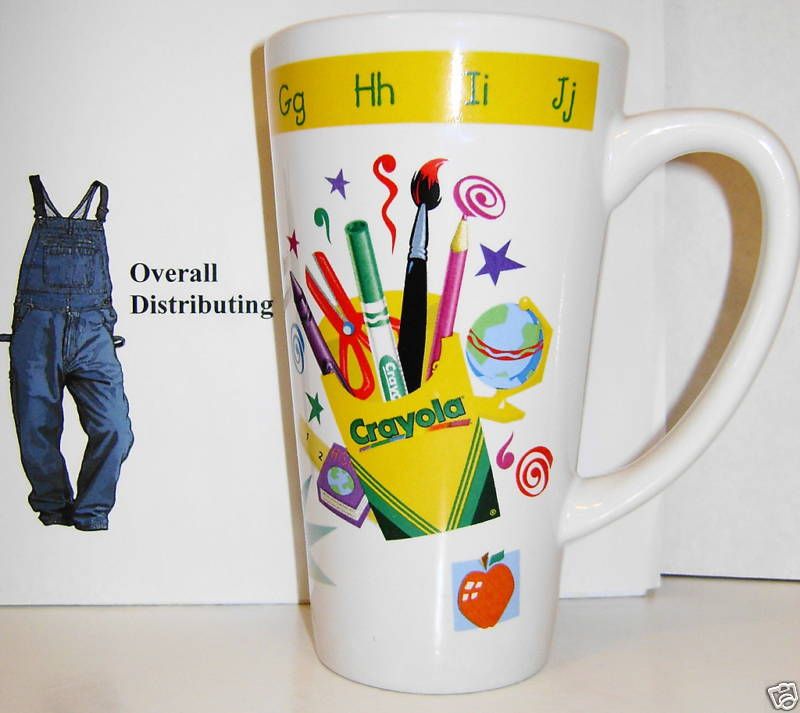 Crayola Mug Great Teacher Gift 6 Tall Mouth is 3 Wd  