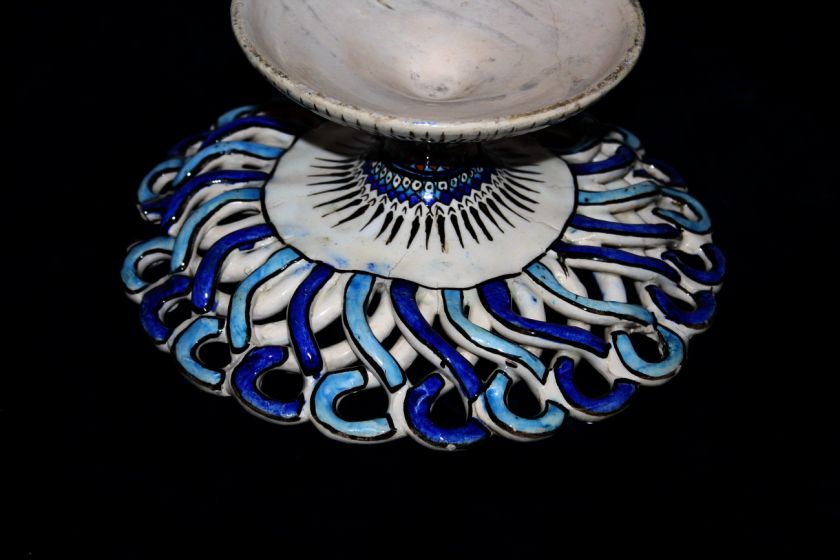 BEGINING OF 20TH CENTURY OLD ANTIQUE OTTOMAN TURKISH KUTAHYA CERAMIC 