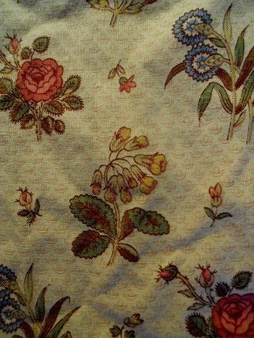 ANTIQUE FRENCH FABRIC COTTON INDIENNE 19TH CENTURY  