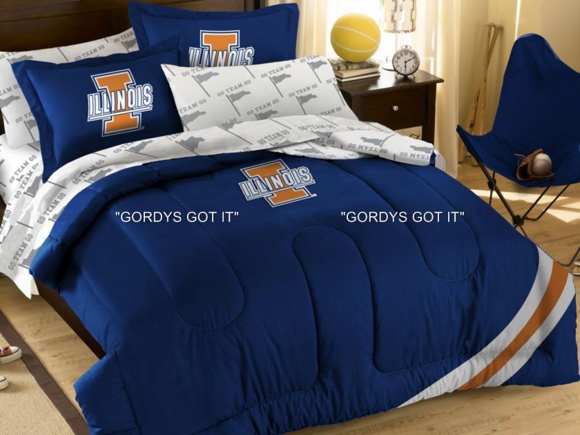 COLLEGE TWIN COMFORTER/SHAMS *EMBROIDERED* *MORE TEAMS*  