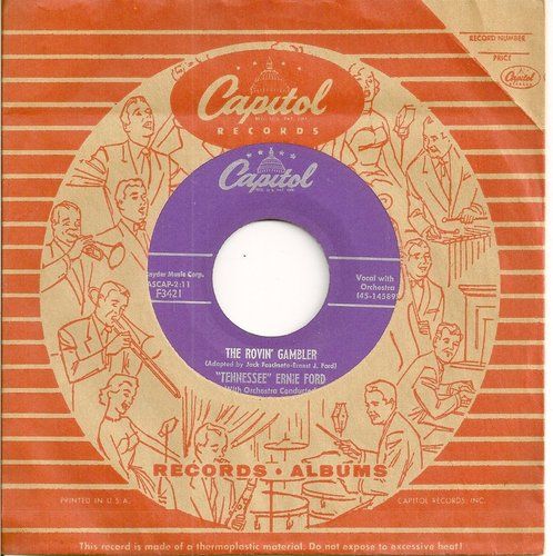 TENNESSEE ERNIE FORD 45 The Rovin Gambler  