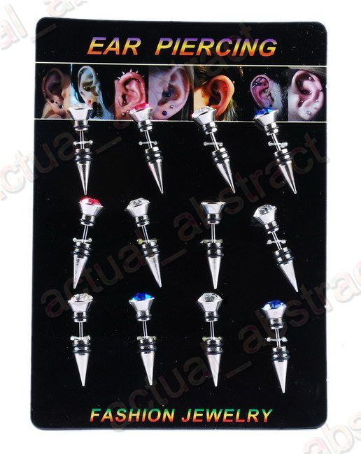 18G pierced earring rings stainless steel 48pcs  