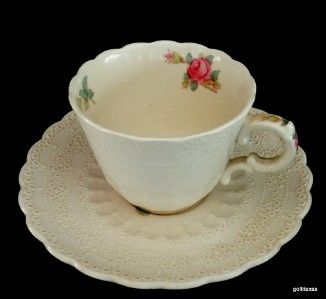 Spodes Jewel Billingsley Rose Demi Tasse Cup Saucer  