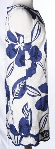 Lilly Pulitzer New NWT Blue White Cotton Floral Print Sleeveless Sun 