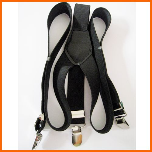 NEW Womens/Mens Adjustable Black Braces/Suspenders  