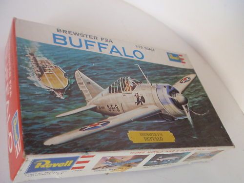 Aircraft Buffalo Brewster F2A Model Kit 172, EX, 1964  