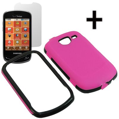   Hard Shield Cover Case For Verizon Samsung Brightside U380 + LCD Guard